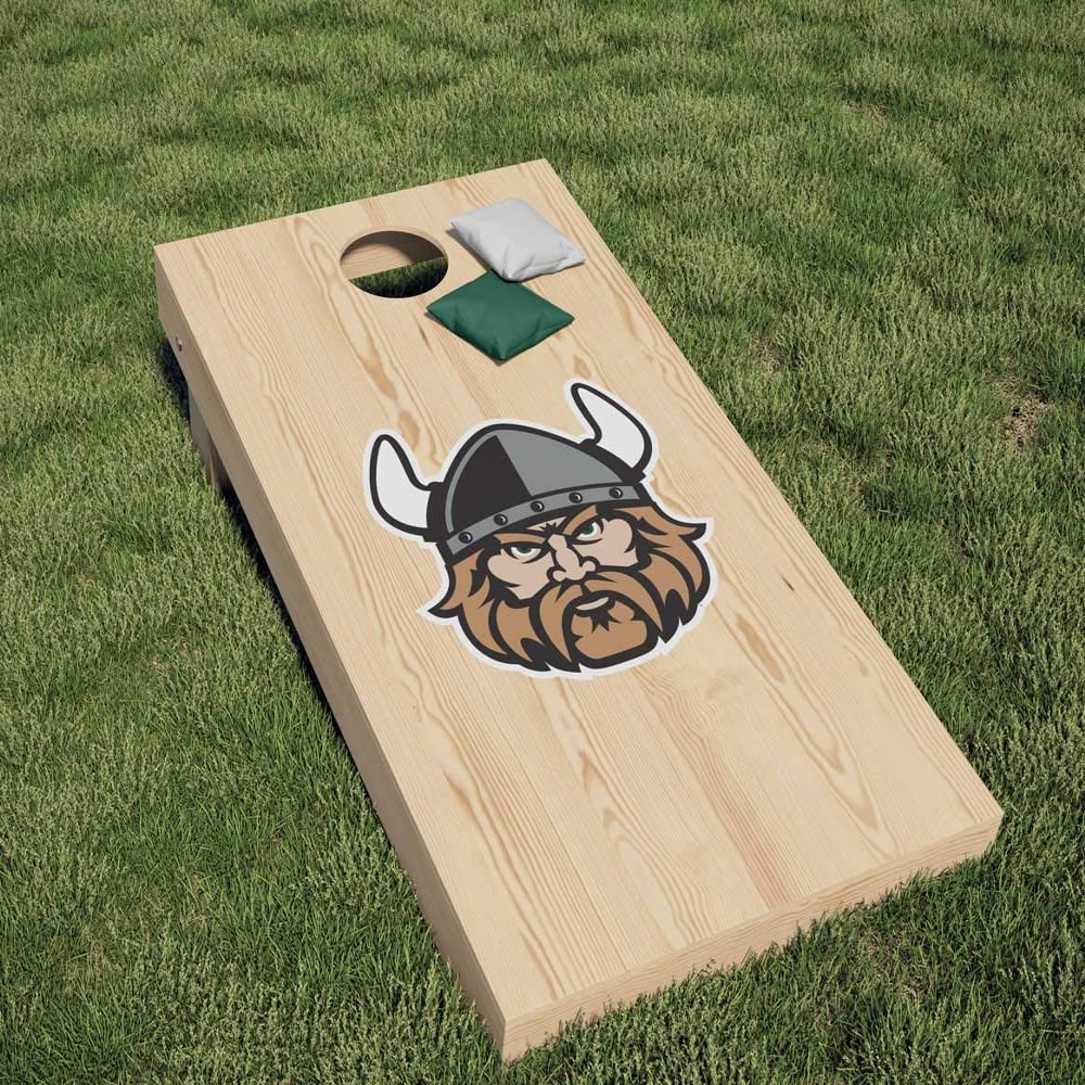 Cleveland State University Cornhole Bean Bag Toss DIY Decal Set (Includes Two Cleveland State University Corn Hole Decals)