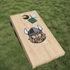 Cleveland State University Cornhole Bean Bag Toss DIY Decal Set (Includes Two Cleveland State University Corn Hole Decals) view 1
