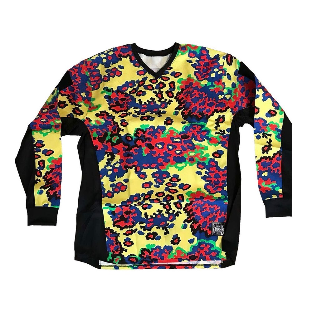 Grit O.G. Renegade Paintball Jersey, Throwback Old School Authentic Material (Glow Oak, 3X-Large)