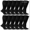 Yacht & Smith 12 Pack Womens Cotton Slouch Socks, Womans Knee High Boot Socks (Black) view 4