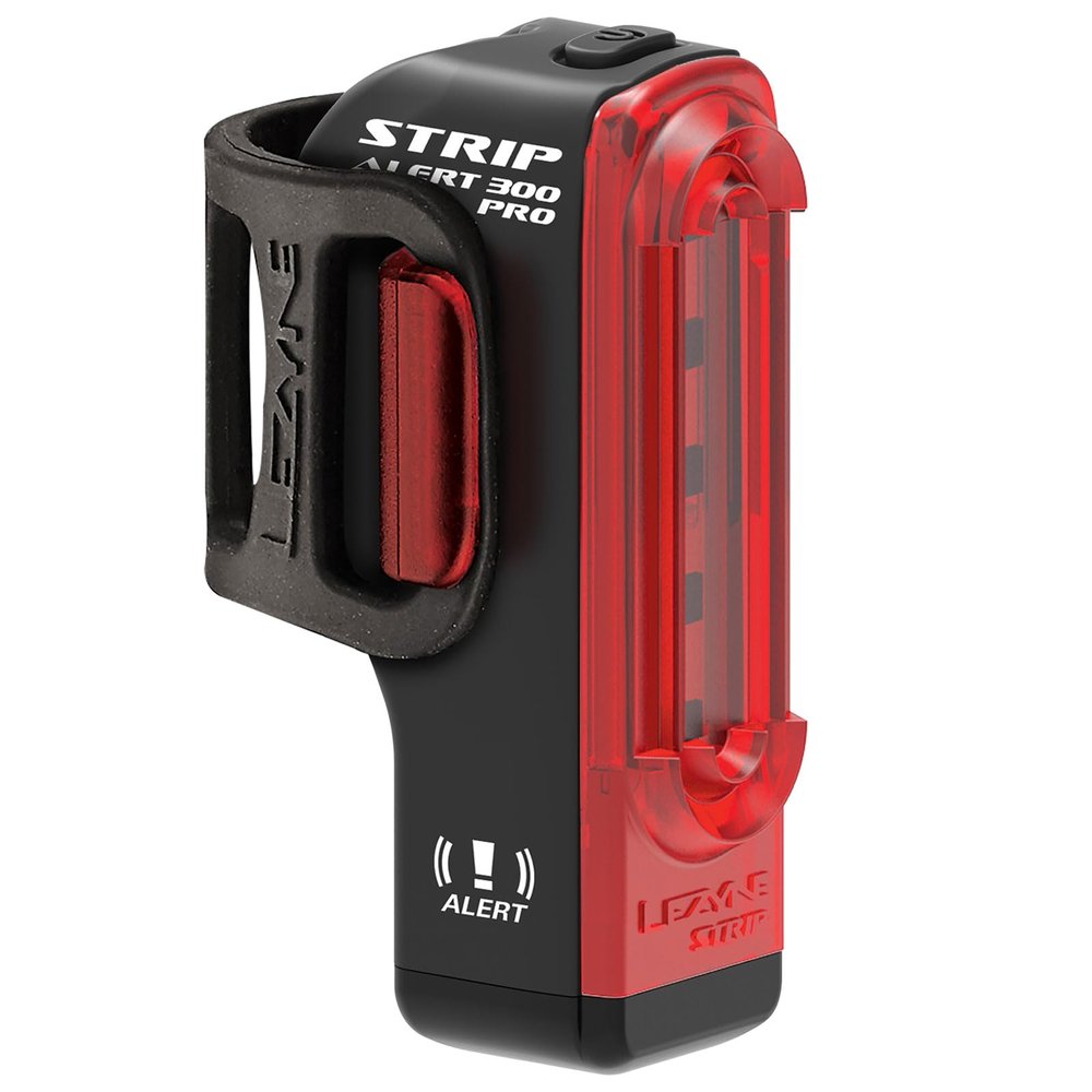LEZYNE Strip Drive Pro Alert Rear - Bicycle USB Rechargeable Durable IPX7 White LED Tail Light with 2 Solid & 3 Flash Modes | Includes Silicone Rubber Mounting Strap & USB Charging Cable | 300 Lumens