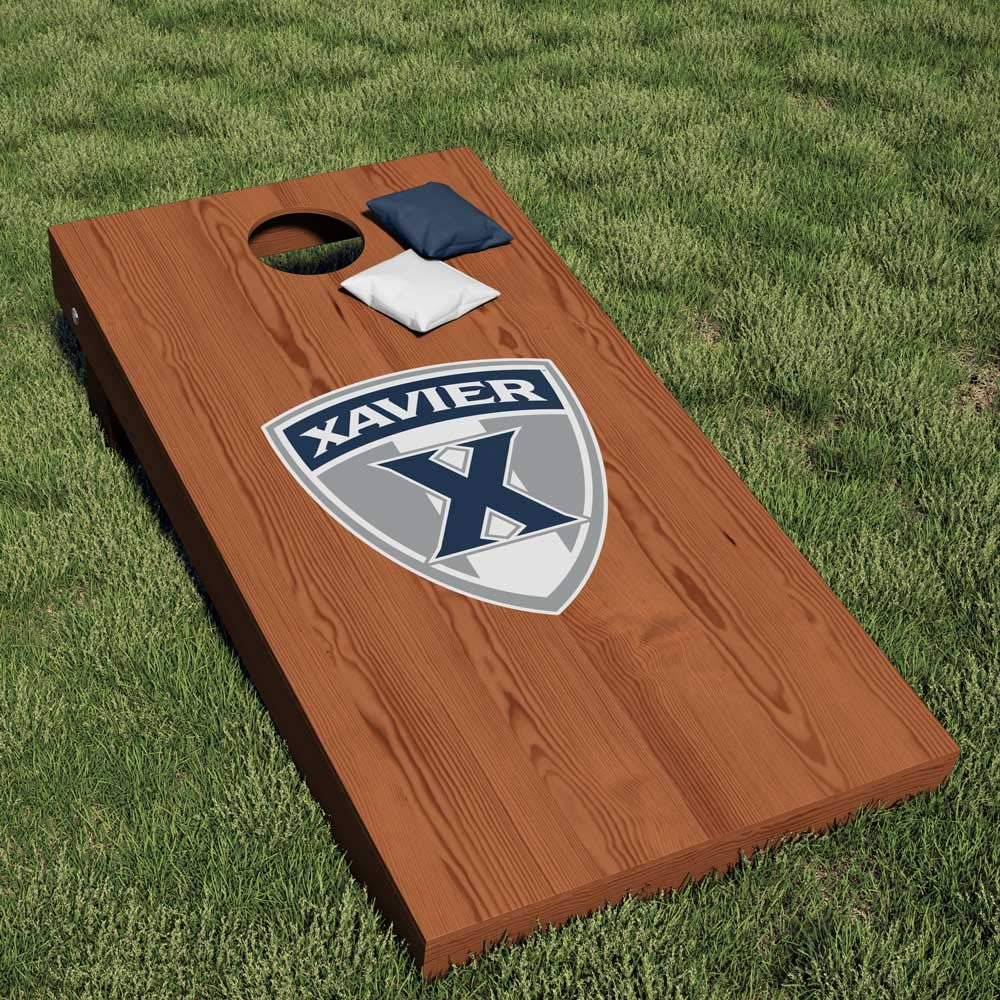 Xavier University Cornhole Bean Bag Toss DIY Decal Set (Includes 2 Xavier Corn Hole Decals)