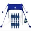 SUN NINJA Beach Tent Sun Shelter UPF50+ - Easy Pop Up Beach Canopy - Outdoor Shade for Camping Trips, Fishing, Backyard Fun Picnics - Sand Shovel, Ground Pegs & Stability Poles view 1