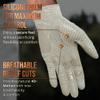 Copper Tech Plus Golf Gloves Men Right Handed Golfer or Left Handed Golfer (2nd Gen) | Copper Compression Joint Support Golf Glove (Khaki/Khaki, Medium-Large, Left) view 3