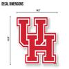 University of Houston Official Cornhole Bean Bag Toss DIY Decal Set (Includes Two University of Houston Corn Hole Decals) view 3