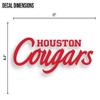 University of Houston Official Cornhole Bean Bag Toss DIY Decal Set (Includes Two University of Houston Corn Hole Decals) view 4