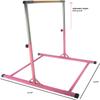 Athletic Bar Gymnastics Kip Bar Horizontal Bar Professional Junior Gymnastic Training High Bar Asymmetric Bar 13 Level Height Adjustable Expandable 3 to 5 FT Jungle Gym (Pink) view 3