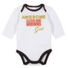 Gerber NFL baby girls 3 Pack Bodysuit Footed Pant and Cap Registry Gift Set Short Sleeve TEE Shirt, Team Color, 3-6 Months US view 2