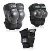 80Six Pad Set with Wristguards, Elbow Pads, and Knee Pads for Kids, Black, Medium / Large - Ages 14+ view 1
