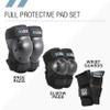 80Six Pad Set with Wristguards, Elbow Pads, and Knee Pads for Kids, Black, Medium / Large - Ages 14+ view 2