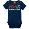 Gerber NFL Denver Broncos 3 Pack Bodysuit Sleep n Play Footie Cap Registry Gift Set, blue/white/orange Denver Broncos, 0-3M view 4