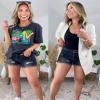 luvamia Jean Shorts Womens Mid Rise Stretchy Cut Off Frayed Denim Shorts Ripped Summer Casual Beach Vacation Clothes Pebble Grey Size XX-Large Fits US 20-22 view 4