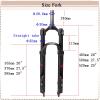 BUCKLOS Mountain Bicycle Suspension Forks, 26/27.5/29 inch MTB Bike Front Fork, 100mm Travel 28.6mm Threadless Steerer, with Preload Adjustment view 3
