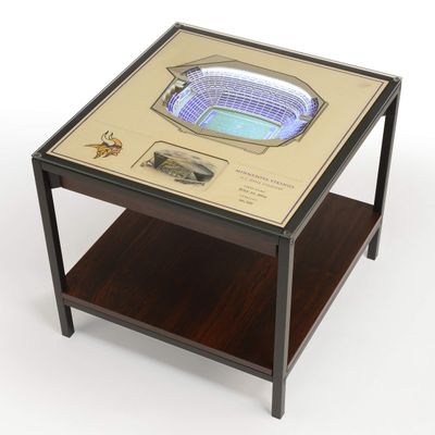 YouTheFan NFL Minnesota Vikings 25-Layer StadiumView Lighted End Table