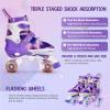 Gonex Roller Skates for Girls Kids Boys Women with All Light Up WheelsAdjustable Rollerskates for Beginners Toddler Youth, Gift for Indoor Outdoor view 4