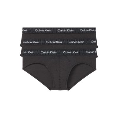 Calvin Klein Men's Cotton Stretch 3-Pack Brief, 3 Black, S