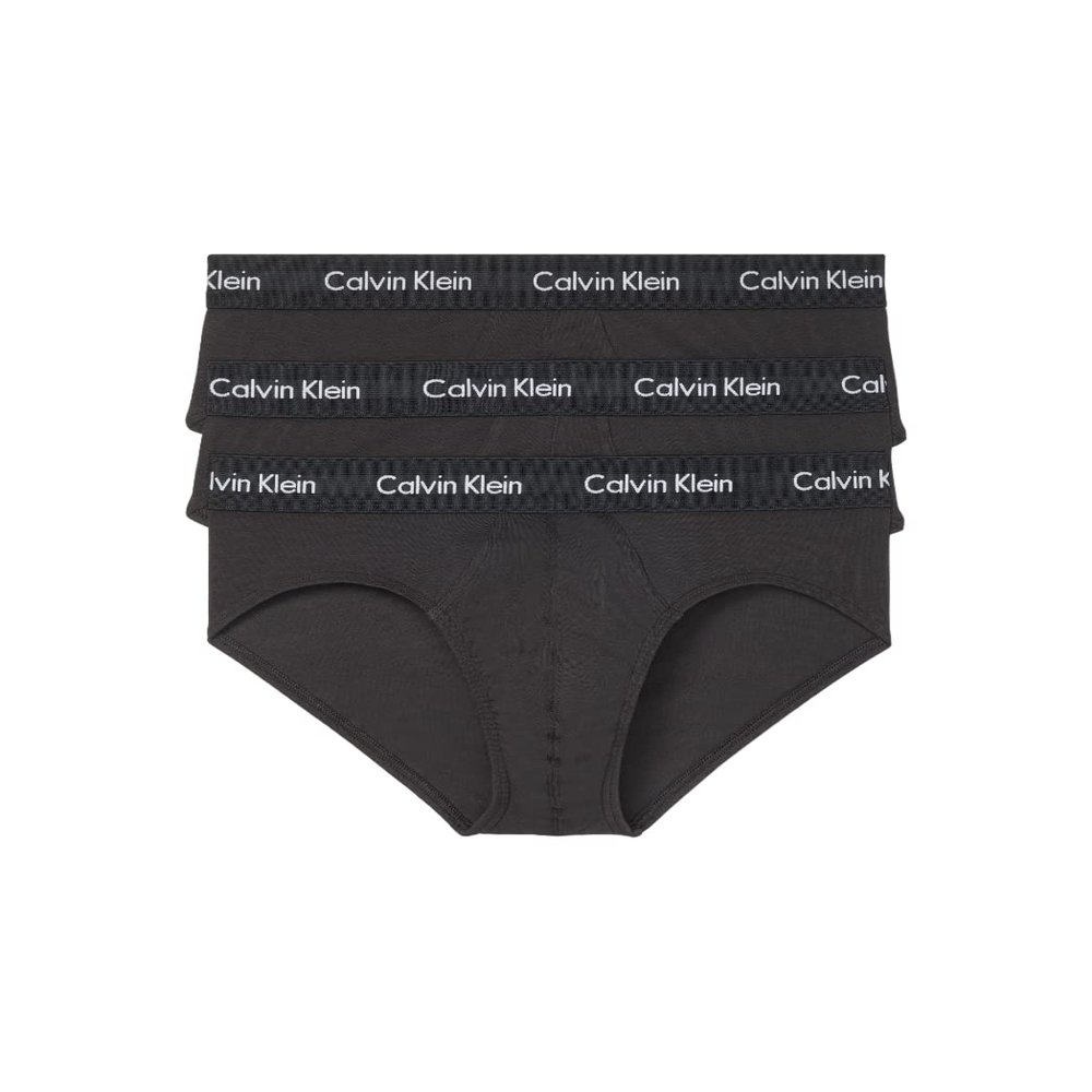 Calvin Klein Men's Cotton Stretch 3-Pack Brief, 3 Black, S
