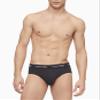 Calvin Klein Men's Cotton Stretch 3-Pack Brief, 3 Black, S view 2