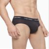 Calvin Klein Men's Cotton Stretch 3-Pack Brief, 3 Black, S view 4