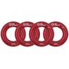 GM CLIMBING Red Small Rappel Ring 25kN for Rock Climbing Arborist Rescue Slackline Hammock Pack of 4 view 1