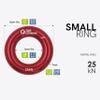 GM CLIMBING Red Small Rappel Ring 25kN for Rock Climbing Arborist Rescue Slackline Hammock Pack of 4 view 3