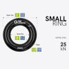 GM CLIMBING Black Small Rappel Ring 25kN for Rock Climbing Arborist Rescue Slackline Hammock 4-Pack view 3