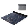 AGONA Navy Blue Gold Rose Peony Floral Yoga Mat Thick Non Slip Exercise Mat Portable Folding Fitness Workout Mat for Yoga Pilates Home Floor Exercises Children Playtime view 1