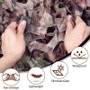 Yeacool Camouflage Netting Bulk Roll Burlap Camo Tarp Sunshade Net for Hunting Blind Outdoor Photography Dinosaur Birthday Theme Party Decoration (Camo Bionic Leaves, 49.2ftx4.9ft, 15m*1.5m) view 2
