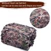 Yeacool Camouflage Netting Bulk Roll Burlap Camo Tarp Sunshade Net for Hunting Blind Outdoor Photography Dinosaur Birthday Theme Party Decoration (Camo Bionic Leaves, 49.2ftx4.9ft, 15m*1.5m) view 3