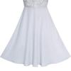 Girls Dress Gray Chiffon Bridesmaid Maxi Ball Gown Size 14 view 2