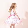 3 Layers Girls Dress Sunflower Wave Pageant Bridesmaid Size 7-8 view 3