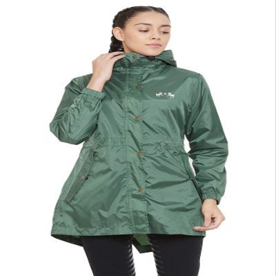 Equine Couture Element Rain Jacket XS Cilantro Gre