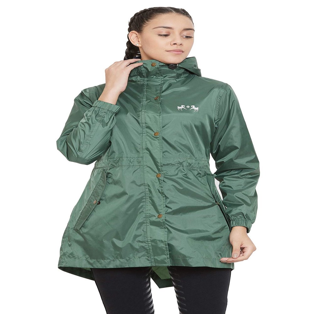 Equine Couture Element Rain Jacket XS Cilantro Gre