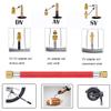 21PCS Brass Presta Schrader Valve Adapter Tools, Ball Pump Needle, Bike Tire Pump Accessories Fit for Gym Balloon Toy view 4
