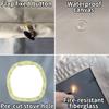 DANCHEL OUTDOOR Canvas Stove Jack with Flap for Dia. 5.85" Fire Resistant Hole for Bell Tent Camping, Hot Tent Stove Jack Kit for Chimney view 4