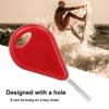 Alomejor Fin Key Keychain Design Surf Board Fin Key Fin Replacement Part with 6pcs Grub Screws for Surfboard(RED) view 3