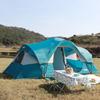 UNP Camping Tent 10-Person-Family Tents, Parties, Music Festival Tent, Big, Easy Up, 5 Large Mesh Windows, Double Layer, 2 Room, Waterproof, Weather Resistant, 18ft x 9ft x78in view 3
