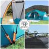 UNP Camping Tent 10-Person-Family Tents, Parties, Music Festival Tent, Big, Easy Up, 5 Large Mesh Windows, Double Layer, 2 Room, Waterproof, Weather Resistant, 18ft x 9ft x78in view 4