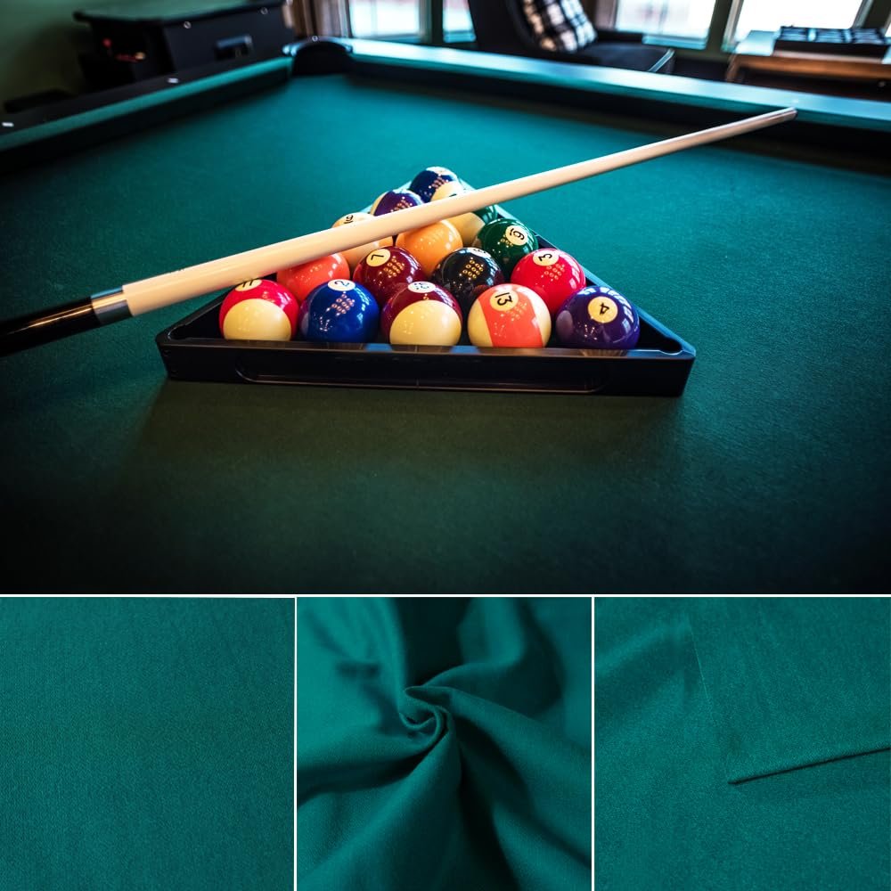 metaball Worldwide Green Wool Billiard Cloth - Pool Table Felt for US8 Table