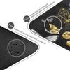 AGONA Gold White Butterflies Black Yoga Mat Thick Non Slip Exercise Mat Portable Travel Yoga Mat Folding Fitness Workout Mat for Yoga Pilates Home Floor Exercises Children Playtime view 3