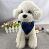 Newtensina 2pcs Plaid Dog Bandana Cute Puppy Neckerchief Adjustable Puppy Collar Scarf for Dogs - Blue - M view 3