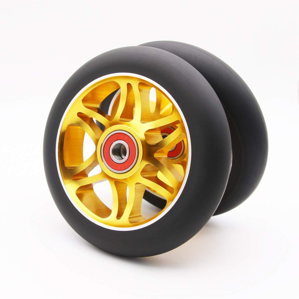 Z-FIRST 2Pcs 110mm Pro Scooter Wheels with ABEC 9 Bearings Fit for MGP/Razor/Lucky Envy/Vokul Pro Scooters Replacement Wheels