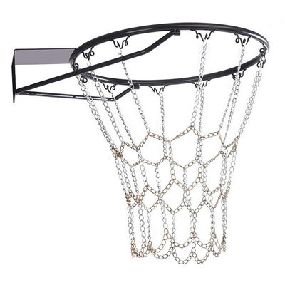 Heavy Duty Galvanized Steel Chain Basketball Net, Durable Heavy Duty Anti-rust Indoor and Outdoor Sporting Goods Basketball Net or Most Standard Hoops