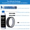 milKit Tubeless Tire Conversion Kit - Bike Tubeless Setup Kit - Sealant Bottle - Sealant Injector - Rim Tape - Valves Pack - Presta Valve Core Removal Tool (45-21) view 2