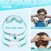Seago Swim Goggles 2 Pack Anti-Fog Anti-UV Wide View Swimming Goggles for Kids 3-14 view 3