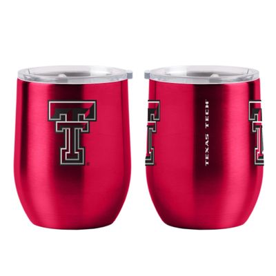 Boelter Brands NCAA Texas Tech Red Raiders Drink Tumbler Steel 16 Curved, Team Colors, One Size