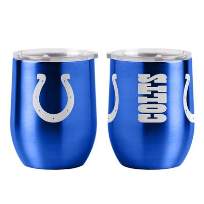 Boelter Brands NFL Indianapolis Colts Drink Tumbler Steel 16 Curved, Team Colors, One Size