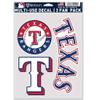 MLB Texas Rangers Decal Multi Use Fan 3 Pack, Team Colors, One Size view 1
