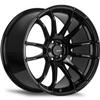 AVID.1 AV-20 Gloss Black 18x9.5 Custom Wheel 5x4.5 Bolt Pattern with +38 Offset Lightweight Performance Alloy Wheel Aggressive Street Style & Track-Ready Car Accessories view 1