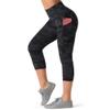 Dragon Fit High Waist Yoga Leggings with 3 Pockets,Tummy Control Workout Running 4 Way Stretch Yoga Pants (Medium, Capri29-Black&Grey Camo) view 1